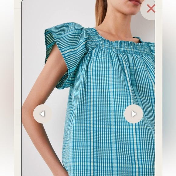 Rails Sonora Shirt Size xSmall Teal Green - Picture 3 of 7